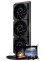 Krux vodní chladič CPU HydroArc 360 / 3x120mm ARGB / customizovaný LCD / černý AiO vodní chlazení, 360mm radiátor, 6,8" IPS displej 120Hz, 3× 120mm PWM ARGB ventilátory, AM5/AM4/LGA1851/1700, cerná