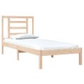 vidaXL Posteľný rám, drevený masív 75x190 cm, malé jednolôžko