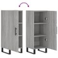 vidaXL Komoda sivý dub sonoma 34,5x34x90 cm spracované drevo