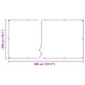 vidaXL Priehľadná plachta s okami 2x4 m Polyetylén