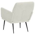 vidaXL Kreslo krémové 62x79x79 cm zamat