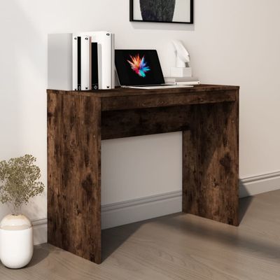 vidaXL Stôl dymový dub 90x40x72 cm spracované drevo