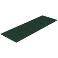vidaXL Nástenné panely 12 ks tmavozelené 90x30 cm látka 3,24 m²
