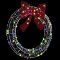 vidaXL Veniec 80 LED Viacfarebný 92 x 92 x 9,5 cm Akryl