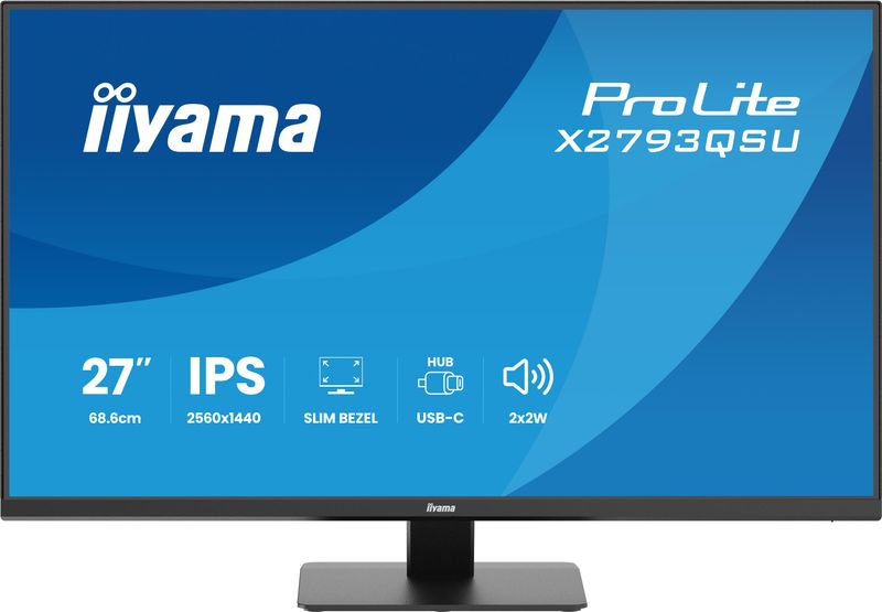 iiyama ProLite/X2793QSU-B1/27''/IPS/QHD/75Hz/1ms/Čierna/3R