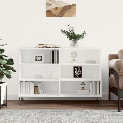 vidaXL Komoda, biela 103,5x35x70 cm, kompozitné drevo
