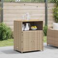 vidaXL Skrinkový Béžová 70 x 50 x 87 cm Polyester a Roly Rattan