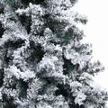 vidaXL Umelý vianočný stromček, zasnežený, zelený 120 cm, PVC