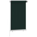 vidaXL Vonkajšia zatemňovacia roleta 85 (Š) x 140 (V) cm tmavozelená HDPE