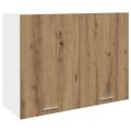 vidaXL Závesná skrinka “Lyon” dub artisan 80x31x60 cm spracované drevo