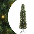 vidaXL Umelý vianočný stromček Zelená 210 cm PVC, oceľ a plast