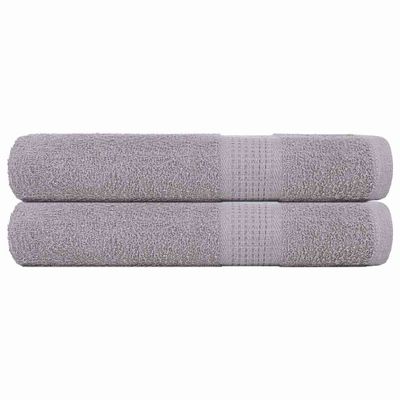 vidaXL Saunové osušky FROGN 2 ks sivé 80x200 cm 360 g/m²