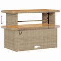 vidaXL Súprava záhradných pohoviek 9 ks Béžová polyratan