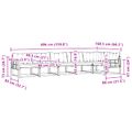 vidaXL Záhradná súprava gaučov 6 ks Biela a krémová
