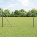 vidaXL Hexagonálny plotový základ 10 x 1,2 m PVC potiahnutá oceľ Sivá