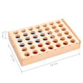 vidaXL Hra 4 v rade 24x15x4 cm masívne drevo