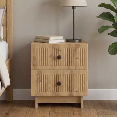 vidaXL Nočný stolík Dub artisan 43 x 34,5 x 47,5 cm Kompozitné drevo