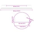 vidaXL Závesná polica 2 ks Ružová 30 x 9 x 2,5 cm Oceľ