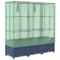 vidaXL Záhon s krytom na skleník ratanový vzhľad 120x40x123 cm