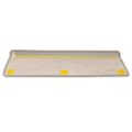 vidaXL Samolepiace nášľapy na schody Sisal 15 ks 65x21x4 cm strieborné