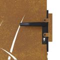 vidaXL Záhradná brána 100x150 cm, oceľ Corten, dizajn s trávou