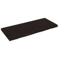 vidaXL Stolová doska tmavohnedá 140x60x(2-6) cm ošetrený dubový masív