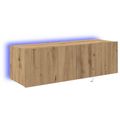 vidaXL TV nástenná skriňa 100 x 35 x 31 cm Remeselný dub