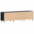 vidaXL TV skrinka 150 x 30 x 44,5 cm Čierny dub Kompozitné drevo