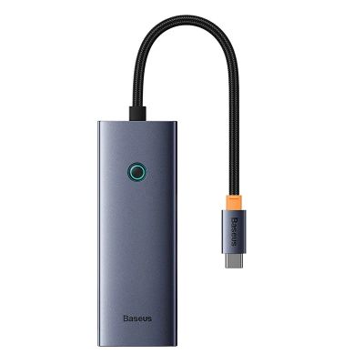Rozbočovač 5 v 1 Baseus série UltraJoy USB-C na HDMI4K@30Hz+3xUSB 3.0+1xPD (sivý)