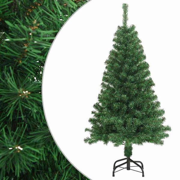 vidaXL Umelý vianočný stromček s hustým ihličím, zelený 150 cm, PVC
