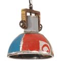 vidaXL Industriálna okrúhla závesná lampa 25 W farebná 30 cm E27