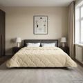 vidaXL Letná prikrývka 200 x 200 cm Leto Krémová Priedušná