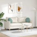 vidaXL Vankúše na sedenie 2 pcs Morská zelená Ø 40 x 13 cm Zamat