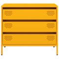 vidaXL Komoda horčicovožltá 68x39x58,5 cm oceľ valcovaná za studena
