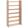 vidaXL Regál na topánky hnedý 65x24x117 cm spracované drevo