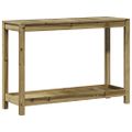 vidaXL Stôl na presádzanie s policou 108x35x75 cm impregnov. borovica