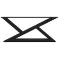 vidaXL Nohy konferenčného stolíka 2 ks čierne 70 x (30-31,3) cm oceľové
