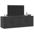 vidaXL TV skrinky 2 ks čierne 67x39x44 cm oceľ
