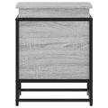 vidaXL Úložný box s vekom sivá sonoma 40x40x51,5 cm kompozitné drevo