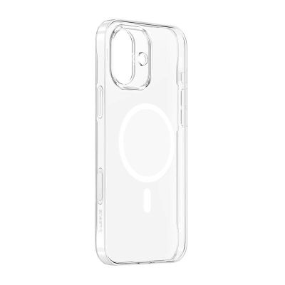 Magnetické puzdro na telefón Baseus iP16 TouchButton (priehľadné)