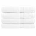 vidaXL Prémiové uteráky do sauny SOLUND 4 ks biele 80x200 cm 600 g/m2