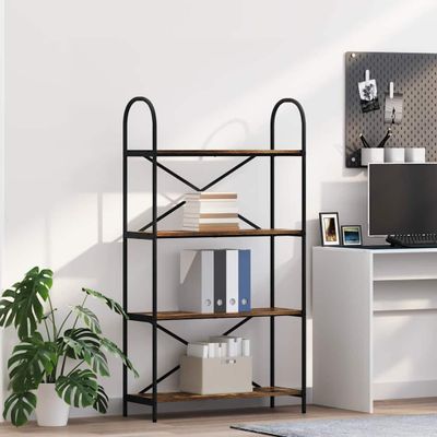 vidaXL Regál na knihy Dymová dub 80 x 30 x 146 cm Kompozitné drevo