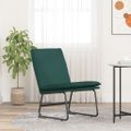 vidaXL Kreslo tmavozelené 52x75x76 cm látka