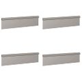 vidaXL Slimákové zábrany 8 ks 100 x 3,5 x 25 cm Hrdzavý