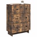 vidaXL Zásuvkový kabinet 66 x 34,5 x 90 cm Kompozitné drevo Dymový dub