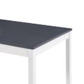 vidaXL Jedálenský stôl, biely a sivý 180x90x73 cm, borovicové drevo