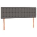 vidaXL Boxspring posteľ s matracom sivá 140x190 cm umelá koža