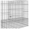 vidaXL 5-panelová klietka pre králiky 273x79x54 cm pozinkované železo