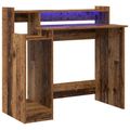 vidaXL Stôl Staré drevo 97 x 45 x 90 cm Kompozitné drevo