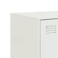 vidaXL Komoda biela 99x39x73 cm oceľ
